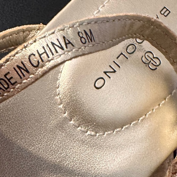 Bandolino Women’s Gold/Rose Tone Rhinestone Open Toe Sling Back Sandals Size 8M - Picture 12 of 12